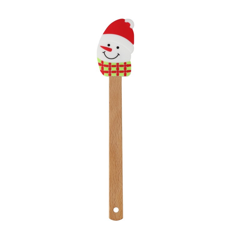 Christmas Silicone Scraper Kitchen Gadget Sets Cake Tools Pastry And Bakery Accessories Kitchenware Bakeware Food Reposteria: snowman