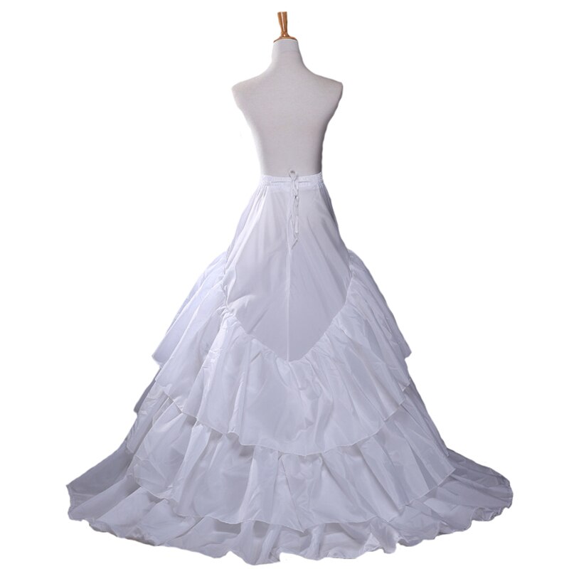 de mariage jupons cerceau Crinoline Slip robe de mariée Train/une ligne sous-jupe bal jupe longue glisse en Stock: D