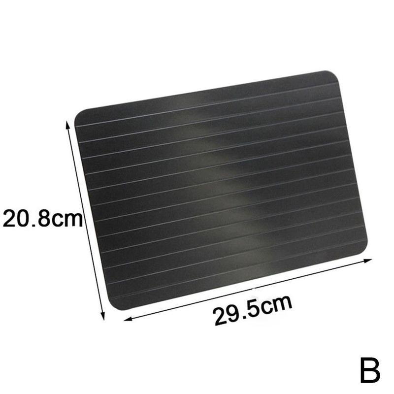 1pc Fast Thawing Plate defrost Tray Metal Plate Defrosting Tray Fast Thawing Frozen Meat Fish Sea Food Kitchen Cook Gadget Tool: B