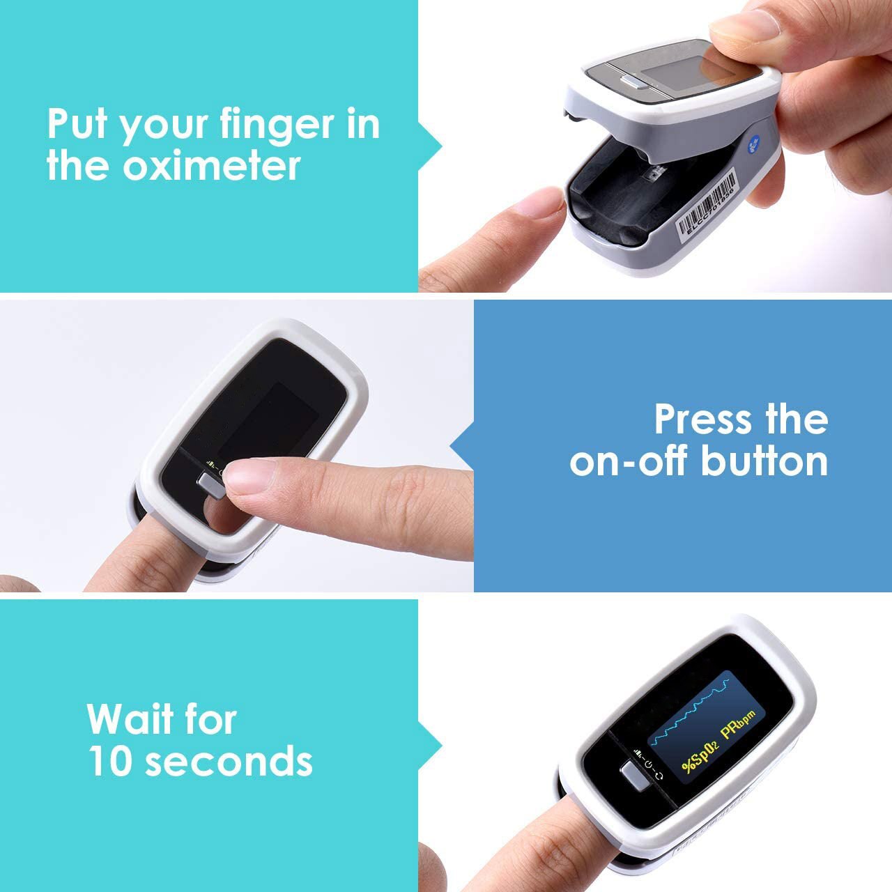Digital Fingertip Pulse Oximeter OLED Digital Display Heath Monitor Measurement Oximeters KSI999