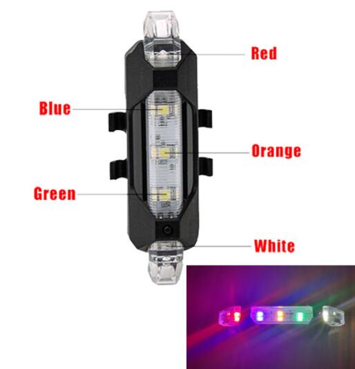 Multi Beleuchtung Modi Fahrrad Licht USB Ladung Führte Fahrrad Licht Blitz Schwanz Hinten Fahrrad Lichter: Bild 013