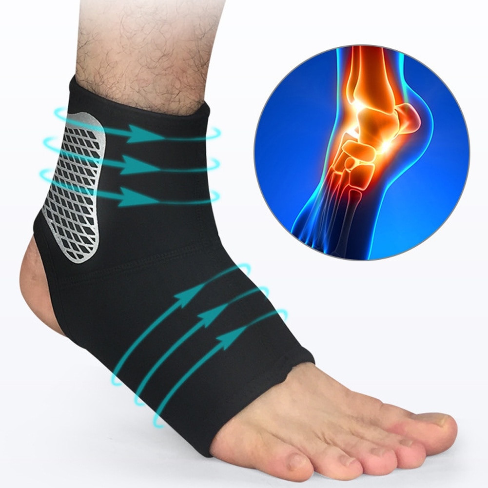 Soft Ankle Support Gym Running Protection Foot Elastic Ankle Brace Guard Sport Fitness Support for Injury Recovery D40