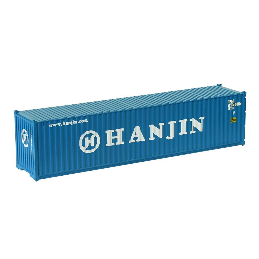 1pc HO Scale Model Train 40" Container 40ft Container Freight Car 1:87 Railway Modeling Layout: HANJIN