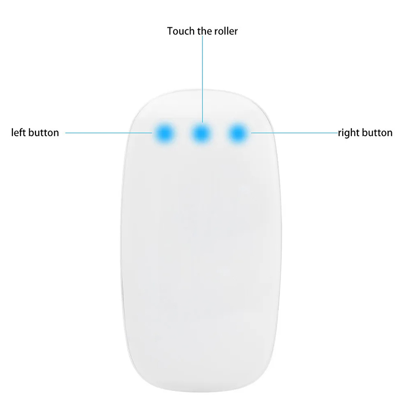 Ratón mágico ultrafino con superficie multitáctil Xiaomi, Bluetooth 5,0, inalámbrico, recargable, silencioso, para Apple, Ipad, Pc y Mac