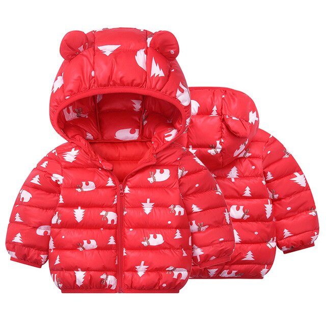 Medoboo Dikke Warme Baby Kleding Winter Jumpsuit voor een Jongen Meisje Pasgeborenen Snowsuit Overall Overalls Kinderen Kindje Jas Jas: ME0188-red / 12m