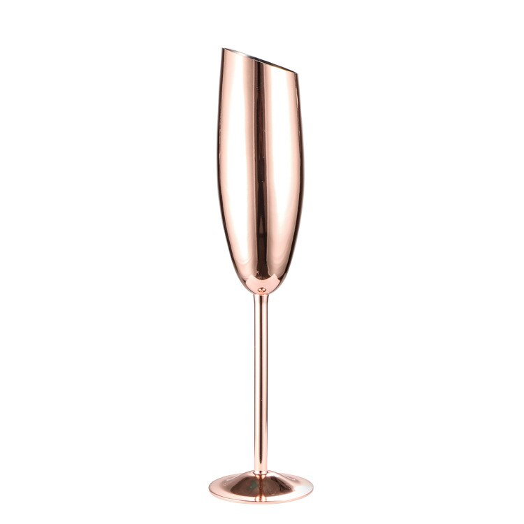 304 Rvs Schuine Champagne Glas Cocktail Beker Wijn Bourgondië Huishoudelijke Beker