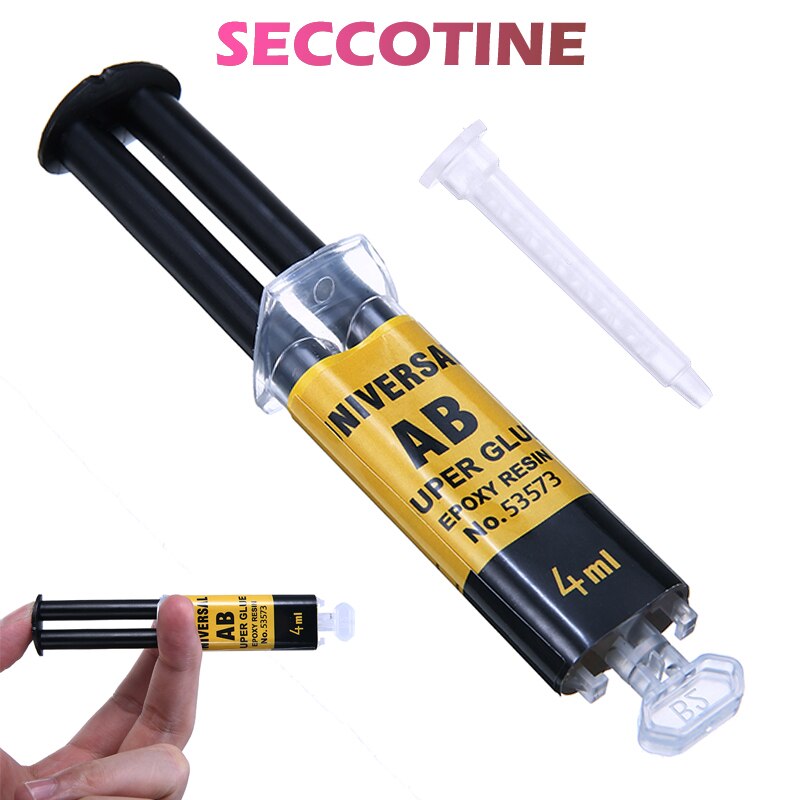 4ml Universal AB Super Glue Epoxy Resin Liquid Strong Adhesive Repair Glue For Stone Marble And Many Rigid Plastics