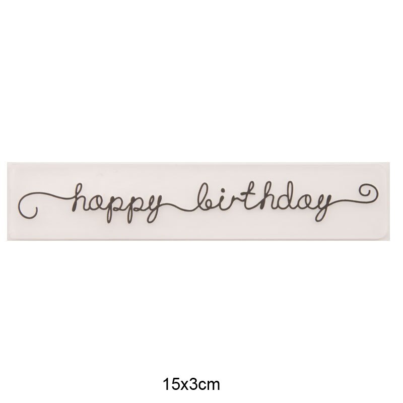 Happy Birthday Textured Plastic Embossing Folders for card making Template Dies Scrapbooking Paper Craft Supplies embosser