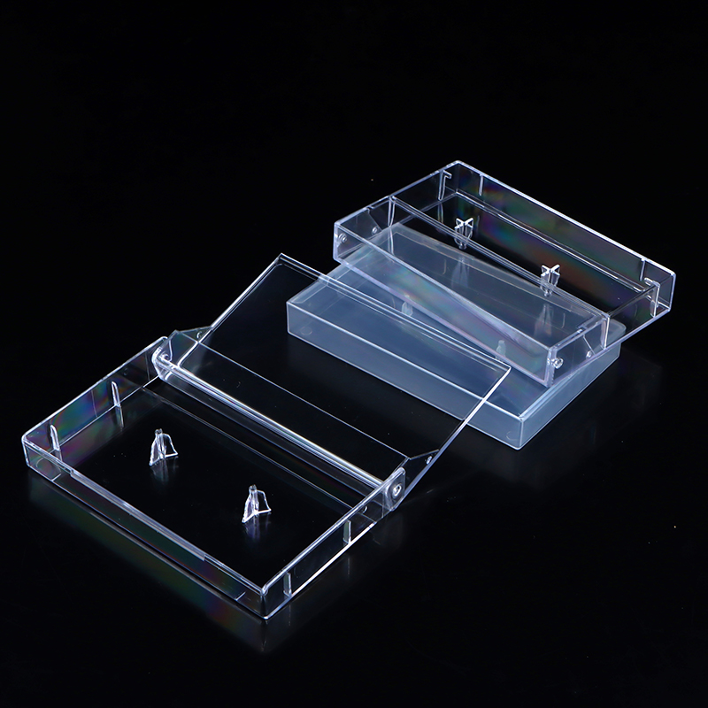 Boîte de rangement transparente pour Cassette, 1 pièce, boîtier pour bande d'enregistrement magnétique Audio, boîte anti-poussière, organisateur