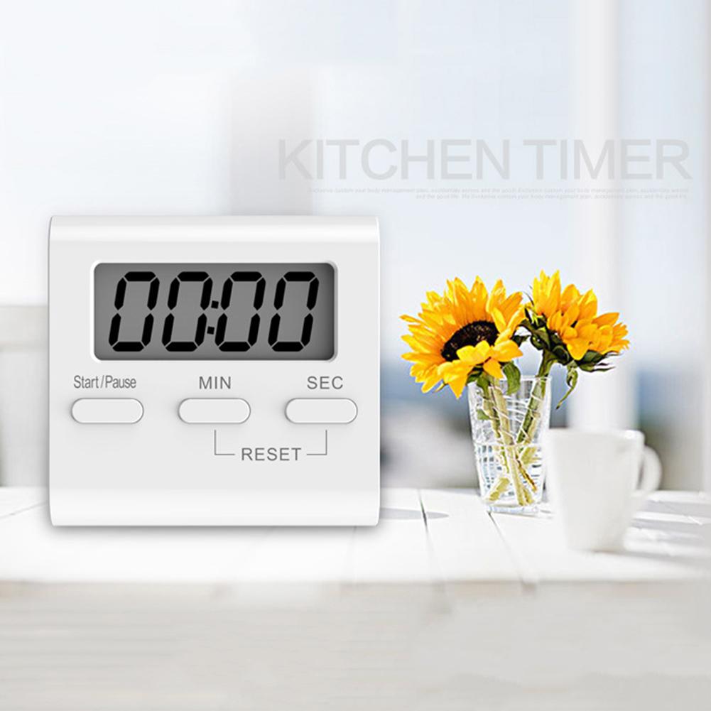 LCD Digital Screen Kitchen Timer Square Cooking Count Up Count Up Countdown Cooking Alarm Stopwatch Clock