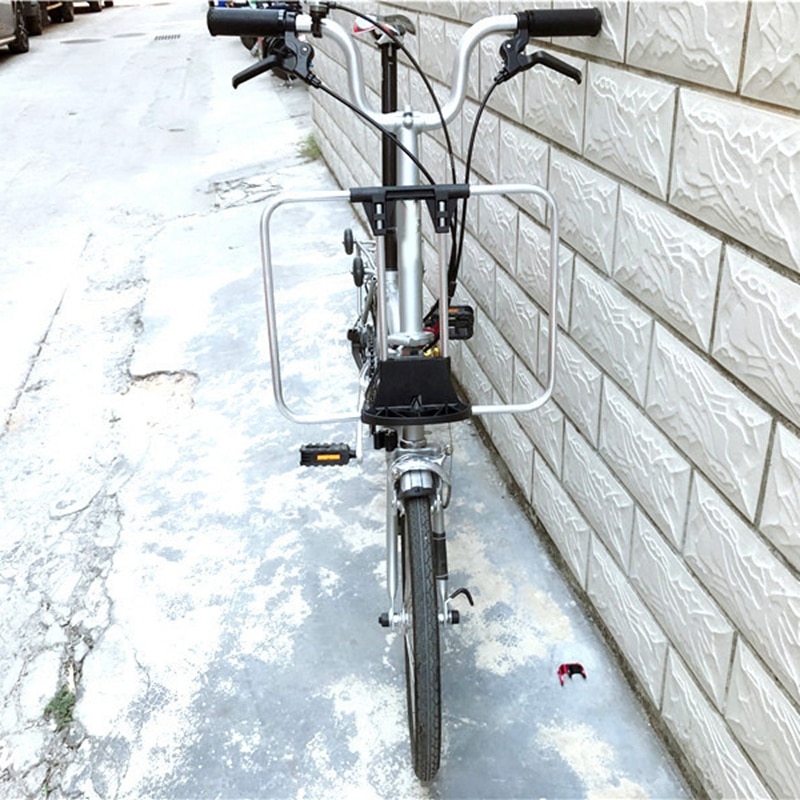 Vikbar cykel framställningsväska montera cykel fram lasthållare för s-bag brompton