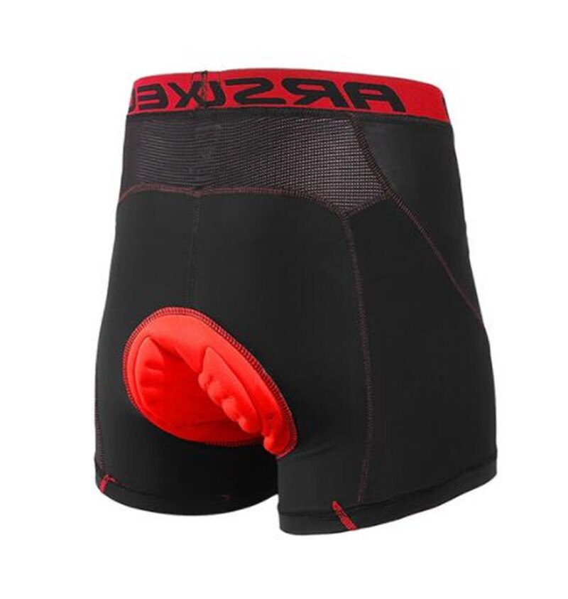 Arsuxeo Heren Fietsen Ondergoed Shorts 3D Padded Fiets Mtb Shorts Comfortabele Sport Korte: 006 red / L