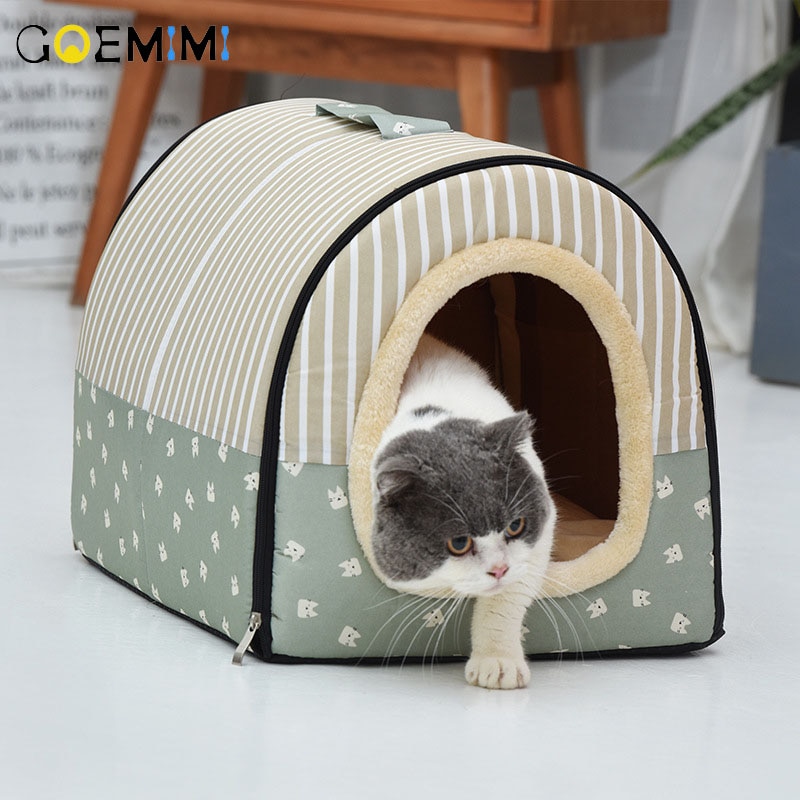 Cama de cachorro de inverno quente canil para animais de estimação ninho de cachorro gato saco de dormir cama para casa de cachorro para gatos
