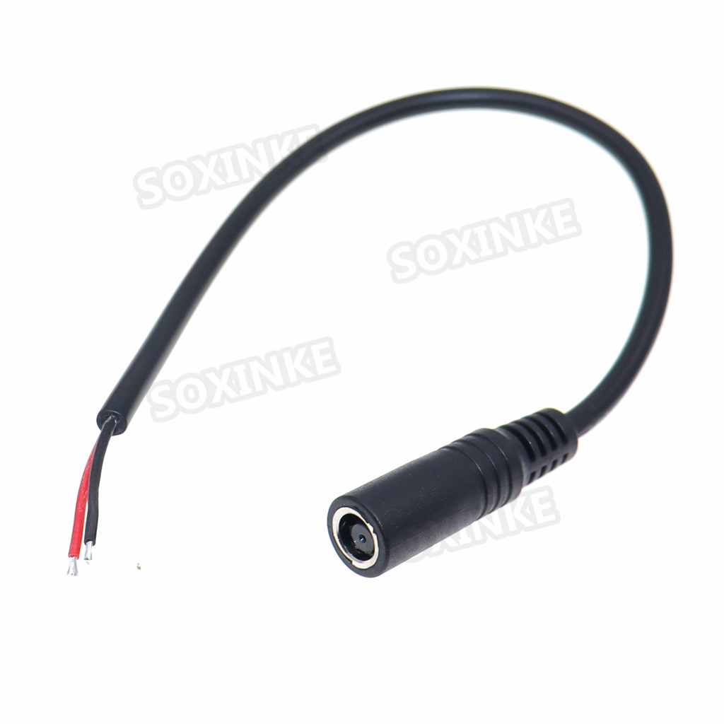 18AWG 7,4mm x 5,0mm/7,4*0,6mm DC Jack Plug Cable pelado macho hembra 10A para Hp Dell Laptop Notebook adaptador Cable de repuesto: Oro
