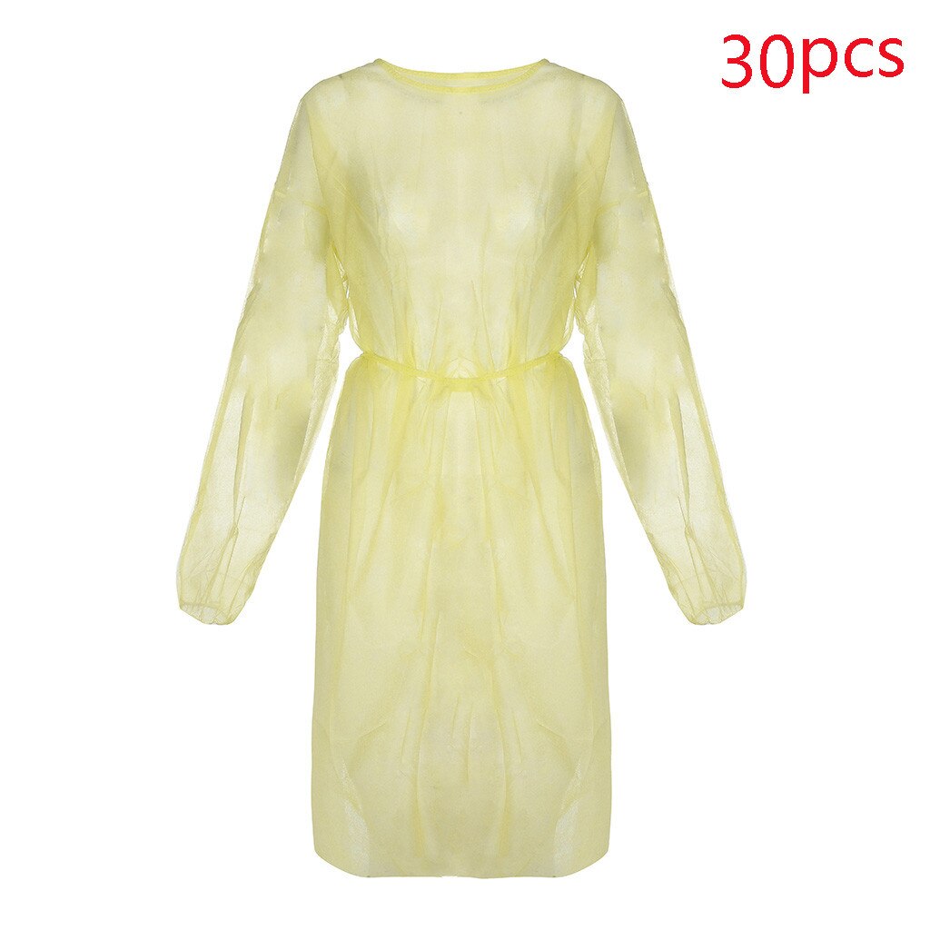 10/40Stck Einweg Schutz Isolation Kleidung Anti-Spucken Und Anti-Öl Fleck Nursi Pflege Kleid Anti-nebel Pflege Anzug