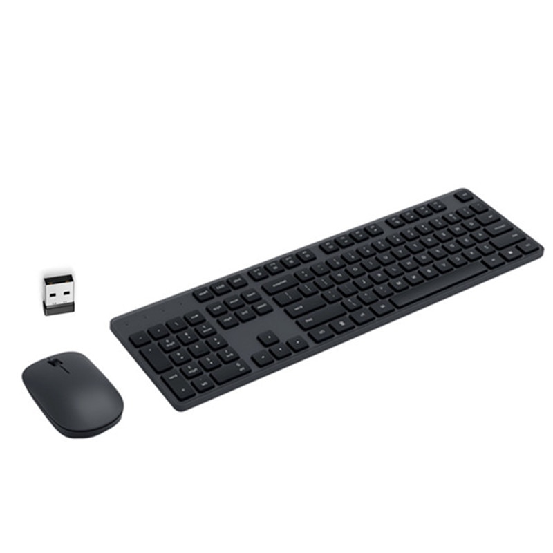 Xiaomi näppäimistö hiiri setti  rf 2.4 ghz langaton toimistonäppäimistö 104 näppäintä windows pc yhteensopiva usb peli näppäimistö venäjä pasta