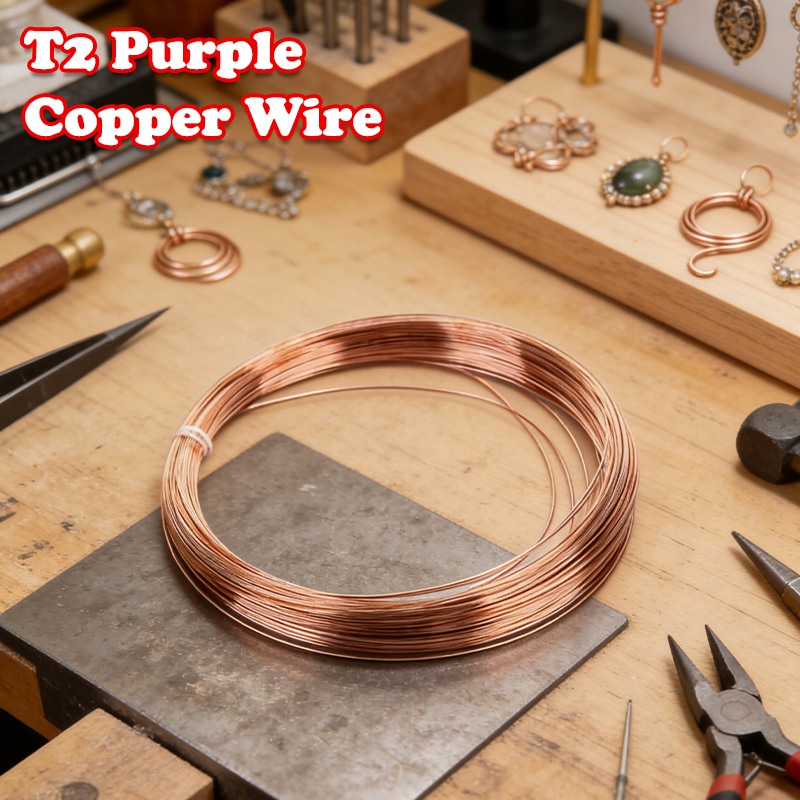 0.3/0.5/0.8/1/1.2mm 10M T2 Pure Copper Wire Durable Conductive Copper Wire Superfine Copper Wire For Electroculture DIY Crafting