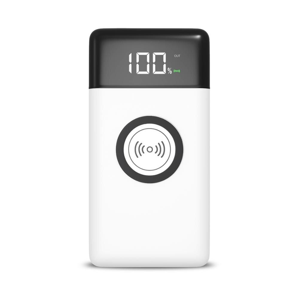 Mini Draagbare Oplader Power Bank 10000Mah Snel Opladen Power Bank Moblie Telefoon Power Bank 10000Mah: White