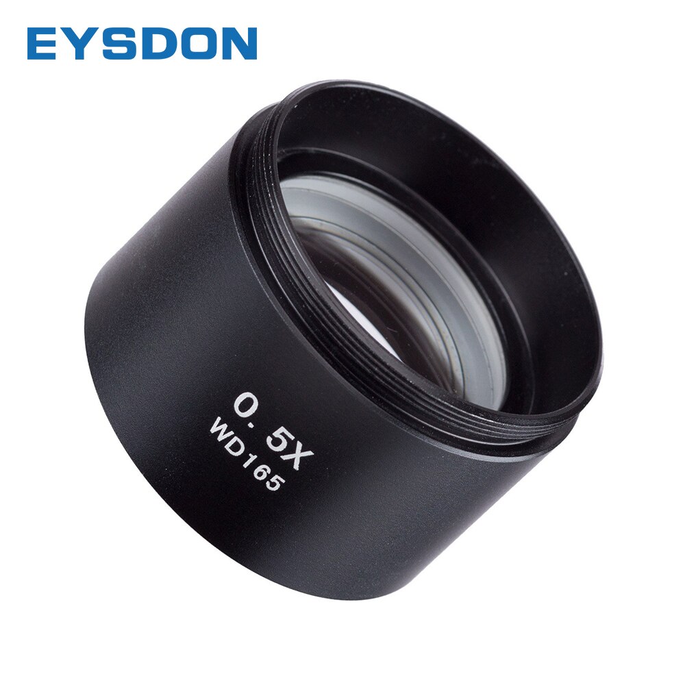 Eysdon 0.5X Auxiliary Objectief Voor Biologische Stereo Microscoop M48 * 0.75 Threads Barlow Lens Focal Reducer Accessoires &amp; Par