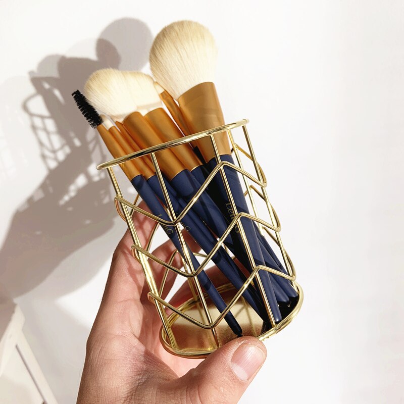 Unique Pen Pencil Holder Makeup Brush Holder Desktop Office Stationery Organizer Cosmetic Brush Storage