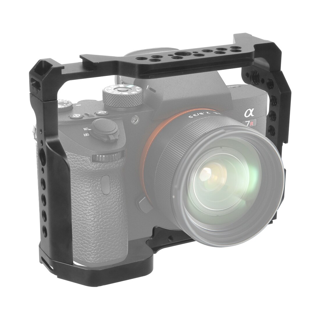 CNC A73 A9 Camera Cage Rig w Top Handle Grip Tripod Mount for Sony A7RIII A7III A7MIII Cooling Bracket a7iii a7r3 a7m3 Extension: Only Cage