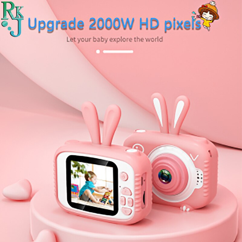 Kinderen Foto Camera Met Cartoon Beschermhoes Mini Digitale Camera Voor Meisjes Jongens Grappige Elektronische Speelgoed Kinderen