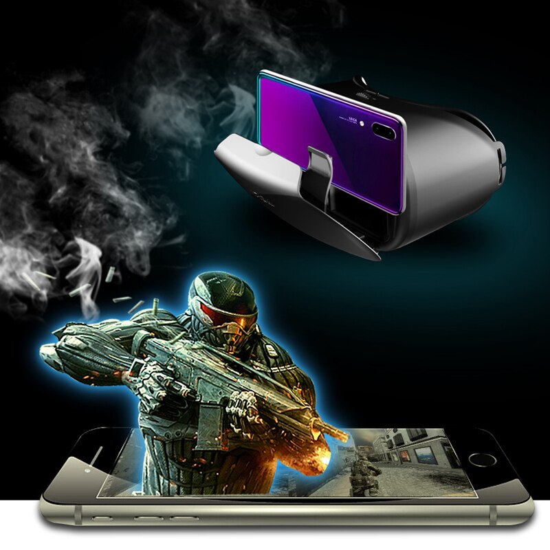 VR 3D Helmet Glasses Box VR Headset Virtual Reality Devices For 5 to 7 Inch Smartphones Binoculars Gaming Movie Video Game