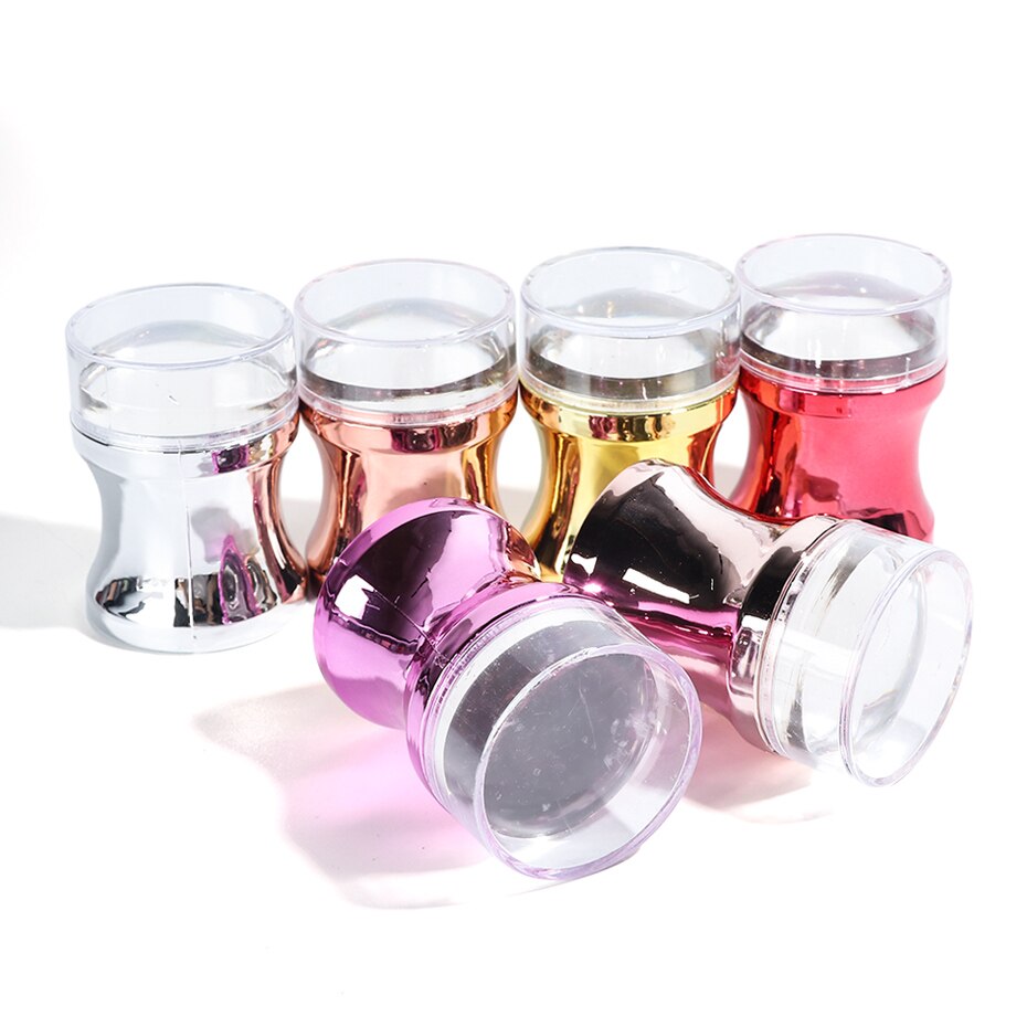 Tampons pour ongles en Silicone transparent, 3 pièces de transfert de vernis, kit de pochoir imprimé pour Nail Art, accessoires de manucure, NT1033