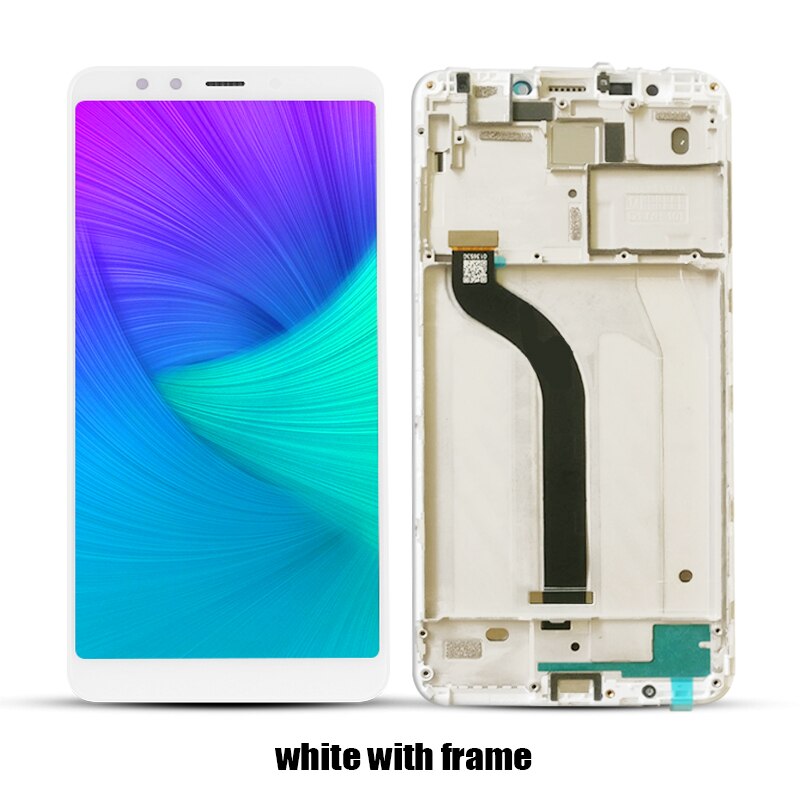 Pantalla LCD Original para Xiaomi Redmi 5, montaje de digitalizador táctil para teléfono Xiaomi Redmi 5 de 5,7 pulgadas con marco: White With Frame