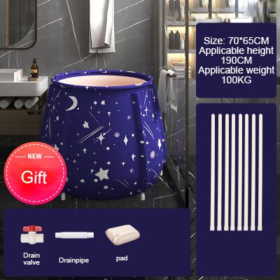 2 Size Bad Volwassen Vouwen Verwarming Bidet Bad Vouwen Bad Bad Vat Inweken Bad Grote Capaciteit Voor Baby Kind Volwassen: star-A