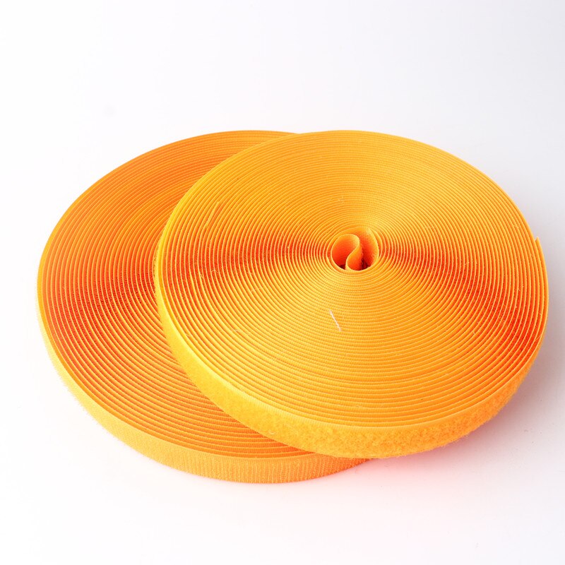 20Mm Self-Adhesive Velcro Color Hook and Loop Self-Adhesive Buckle Belt Clothing Backpack Diy Hand-Sewn Jewelry Accessories 2M: Orange  2m