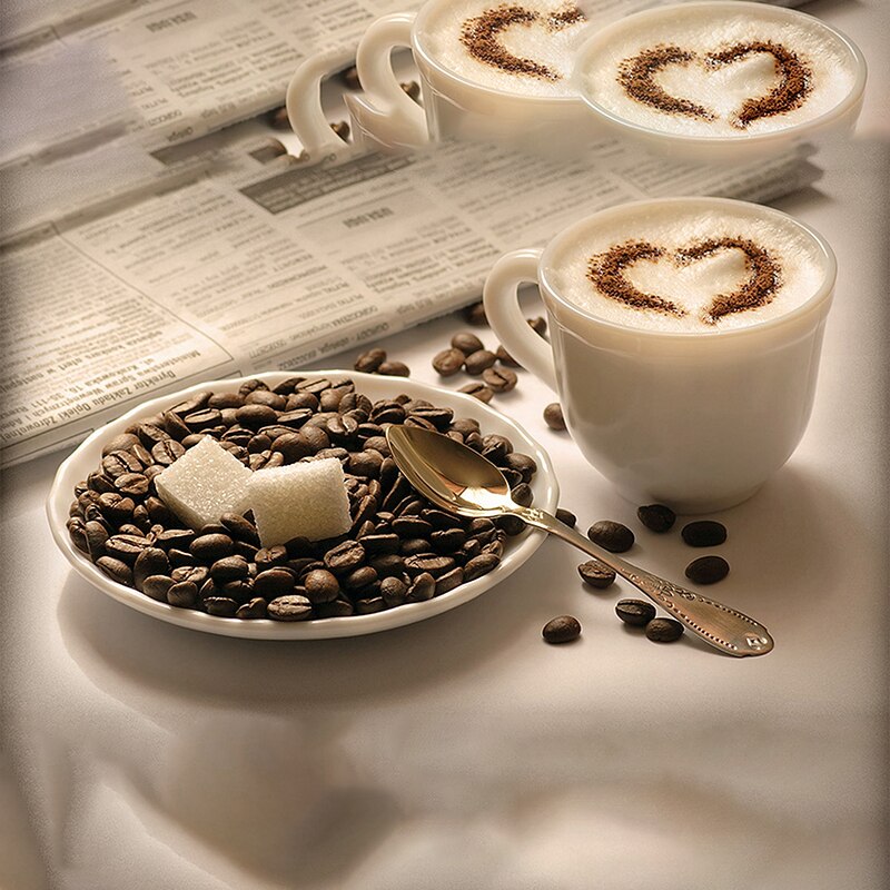 16Pcs Coffee Latte Art Stencils Cappuccino Barista... Grandado