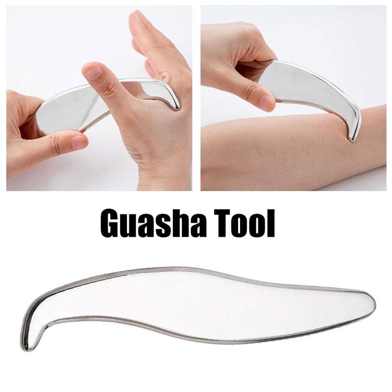 Staal Fascial Mes Gua Sha Tool Handleiding Schrapen Tool Release Myofasciale Zorg Weefsel Huid Massager Fysieke Thera H0R6