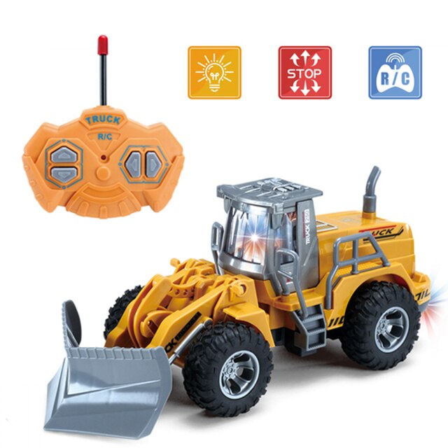 Afstandsbediening Auto Speelgoed Voor Jongens 4 Kanaals Rc Graafmachine Speelgoed Bouw Tractor: E