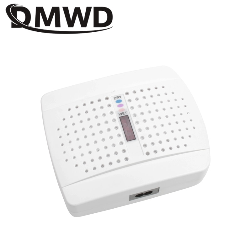 DMWD Mini Portable Air Dehumidifier Rechargeable Electric Wardrobe Dryer Drying Desiccant Moisture Absorbing Machine 110V-240V