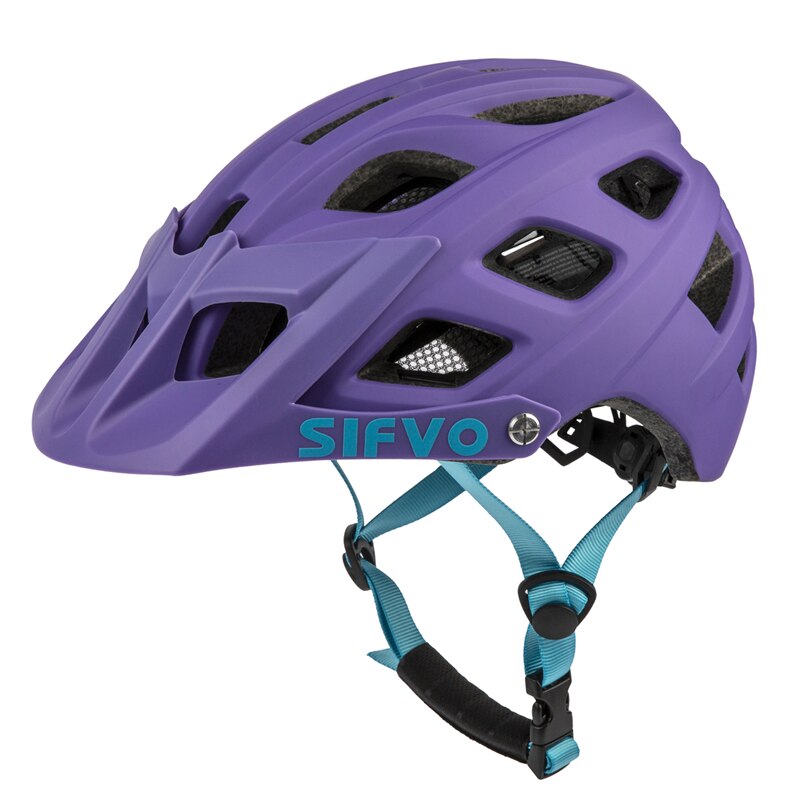 Exclusky-cascos de bicicleta de montaña para niños y jóvenes, para patinaje, Scooter, tamaño 54-57CM, 5-14 años: Morado