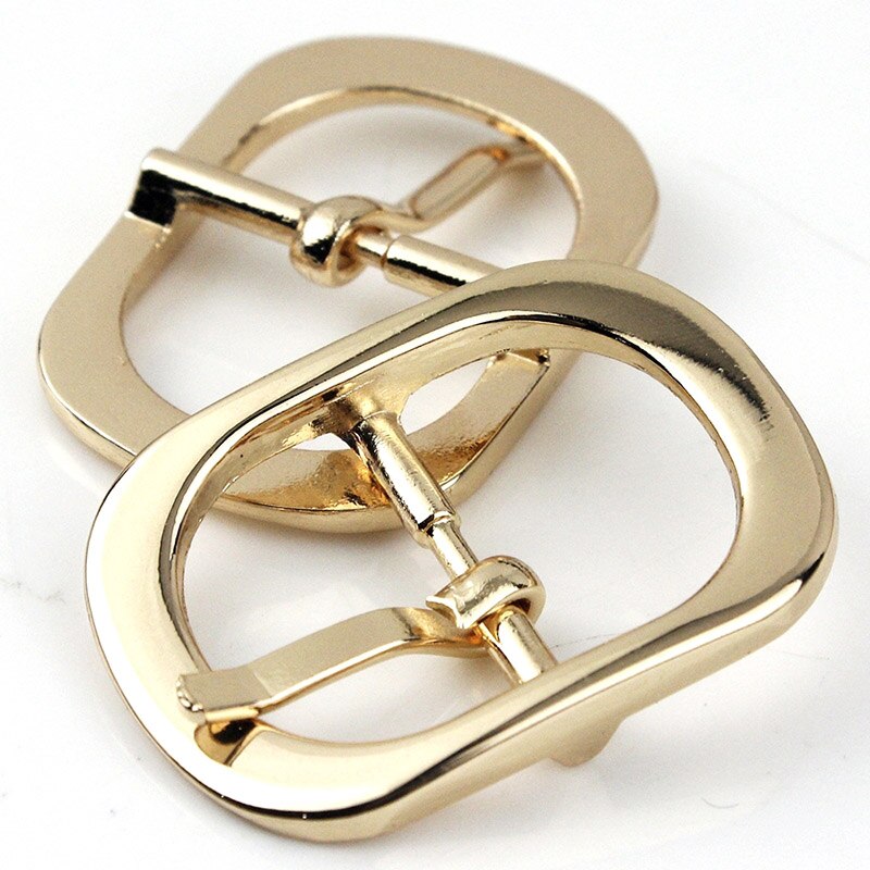 Metal Tri Glide Belt Buckle Middle Center Bar Single Pin for Leather Craft Bag Strap Garments bridle halter Harness adjustment: light gold