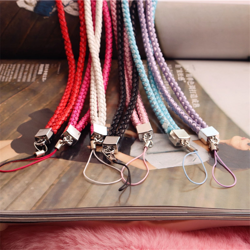 Weave lanyard voor telefoon neck Mobiele Telefoon Riemen Telefoon Keten Lanyard Lange ID Card Key USB Camera MP3 Opknoping badges key