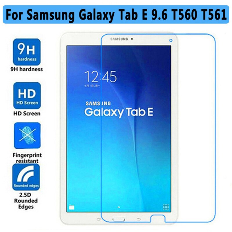 Tempered Glass For Samsung Galaxy Tab E T560 T561 9.6&quot; Screen Protect Film Clear Cover 9H 2.5D 0.3mm Explosion-Proof Toughened