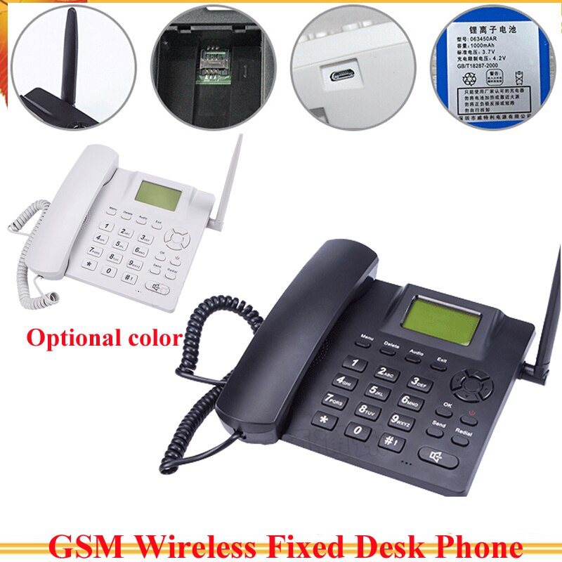 Vaste Draadloze Gsm Desk Phone Gsm 850/900/1800/1900 Ondersteuning Engels, Russisch, Frans, Duits, ests, Spaans, Portugees