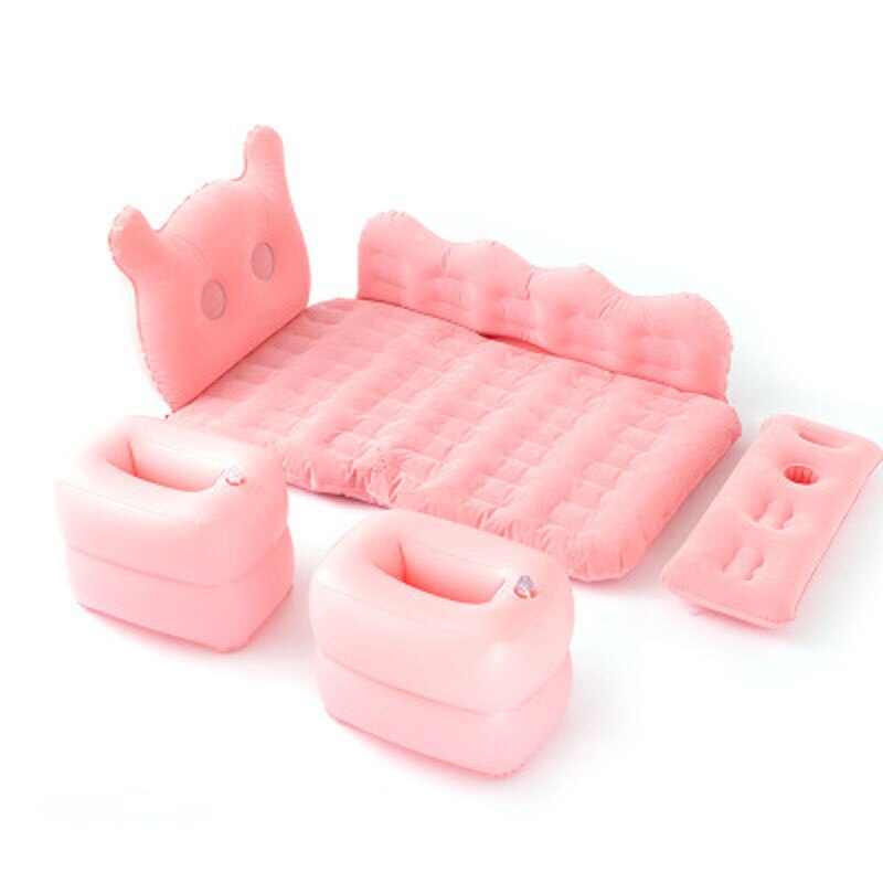 Véhicule De Voyage Et Lit De Coussin D'air À L'arrière Voiture Lit Maison Multifonctionnelle Portative Extérieure Transport Aérien Général Lit Confortable: Rose
