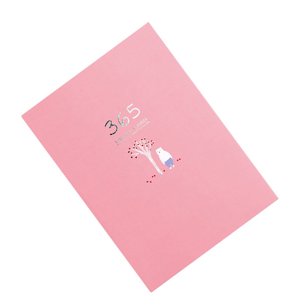 365 Schedule Hand Book Mini Stationery Notebook Diary Adorable Efficiency Planner (Green)