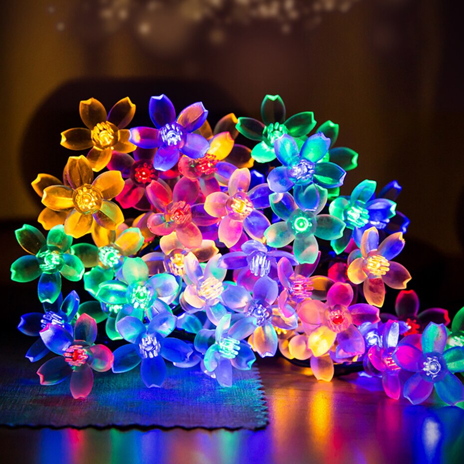 30/50/100/200 LEDs Fairy Lights Solar Powered Warm White/White/RGB Waterproof Outdoor Garden Decoration Solar Led String Light