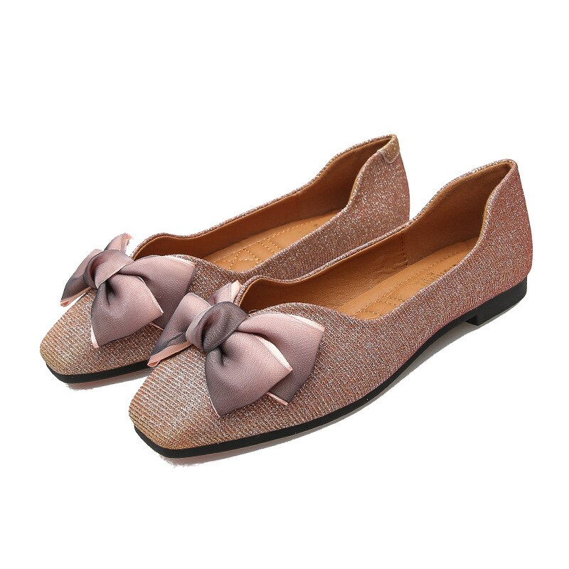 Tamanho grande sapatos mulher dedo do pé quadrado outono arco-nó all-match calçados femininos deslizamento-on casual sneaker modis macio boca rasa grande