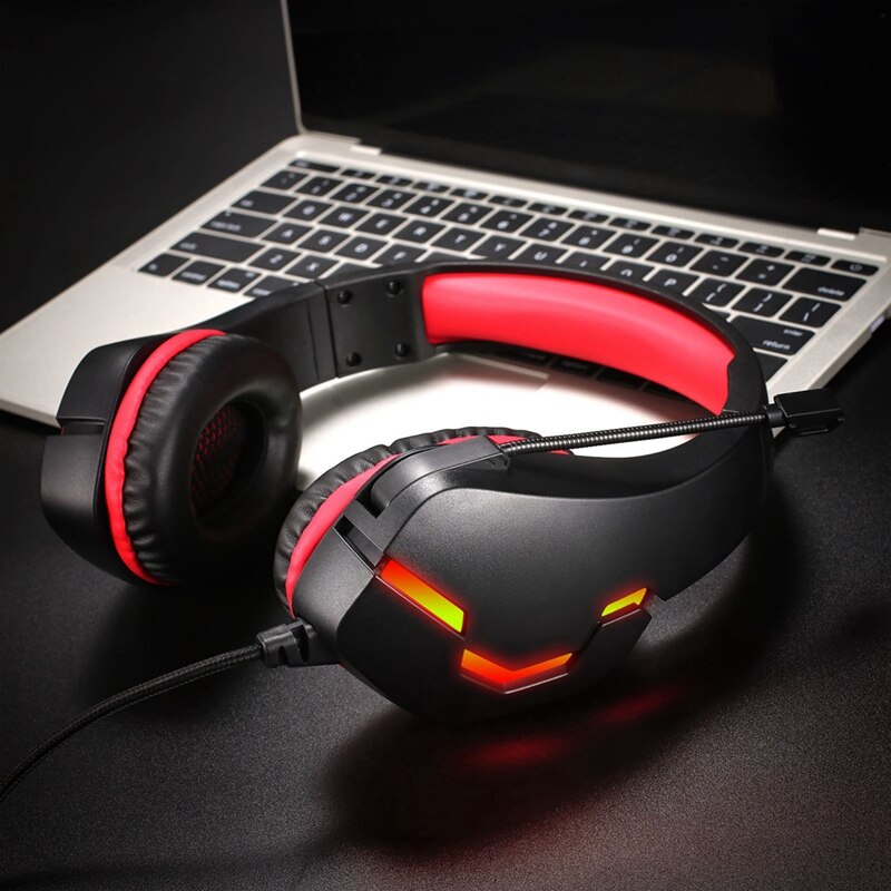 G10 Head-Mounted Gaming Headset Microphone Wired Stereo Bass USB Headset for PS4/PS5 Computer PC Laptop