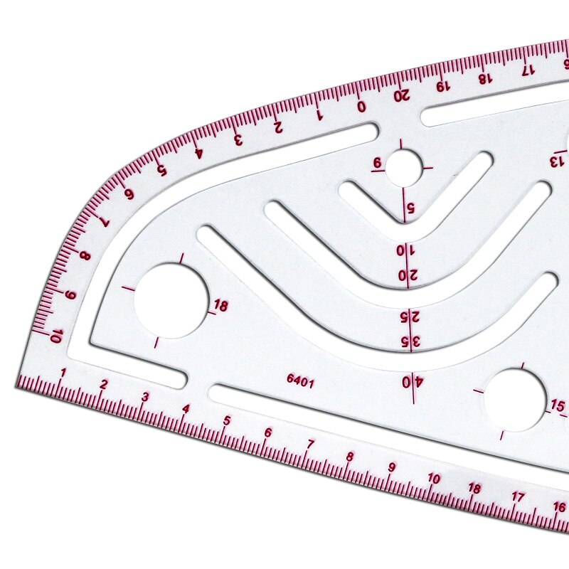 vary form curve ruler 24cm Transparent Clothing universal ruler Patchwork cutting Multifunction Sewing rulers