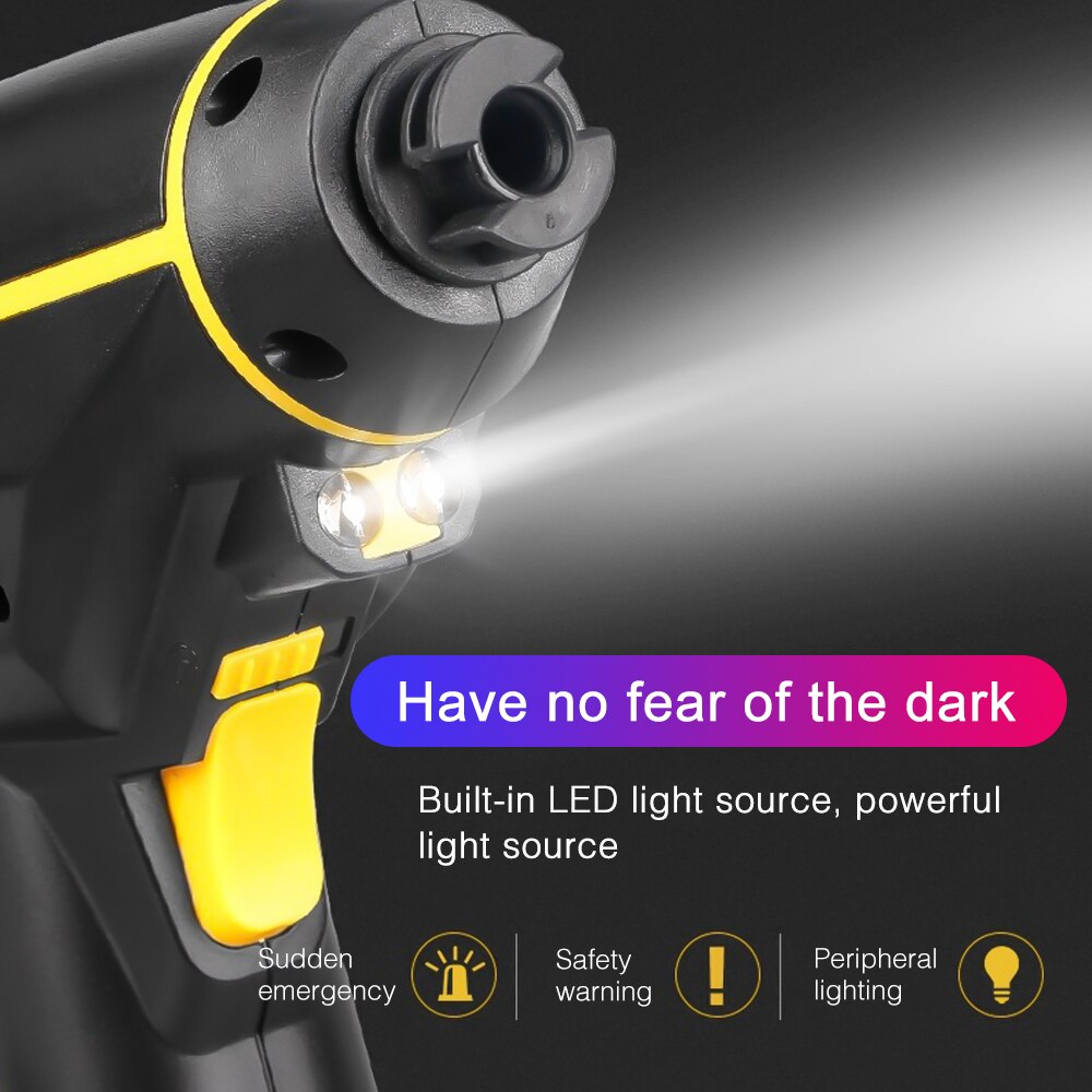 150 PSI 120W Wireless Car Air Compressor Pump Digital LED Smart Car Tire Inflator Handheld USB Rechargeable Inflatable Pump