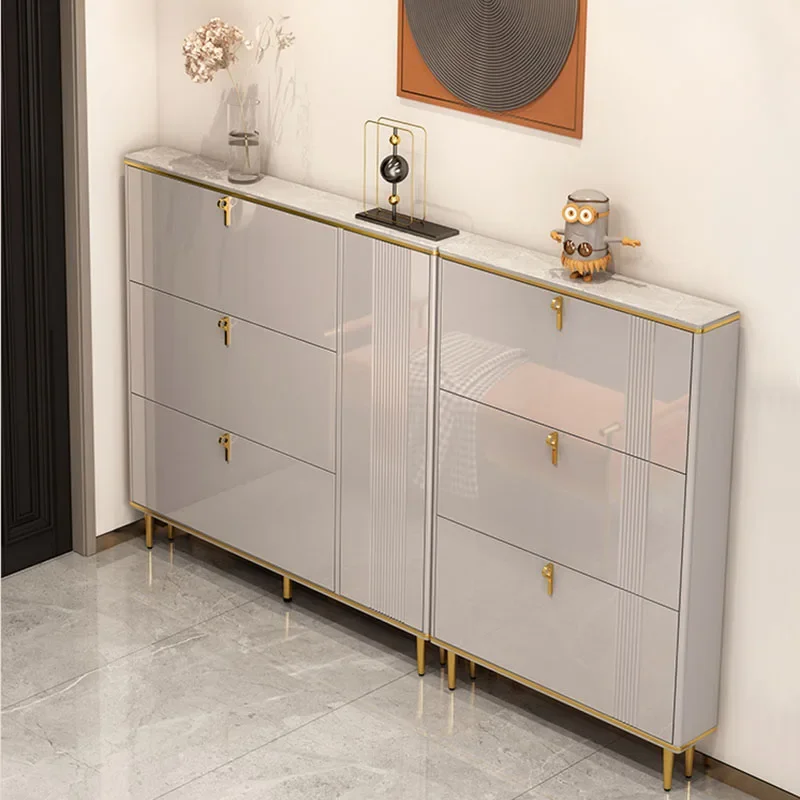 Rom skoskap organizer tre smal oppbevaring skohylle plassbesparende display arredamento bibliotekmøbler