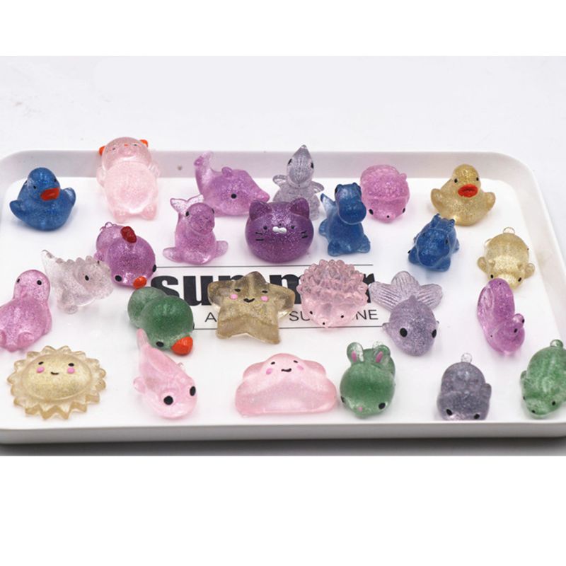 STYLE Glitter Mochi Squishy Antistress Boot Ball Decompression Sticky Stress Reliever Toys Squeeze Toys Party Favors