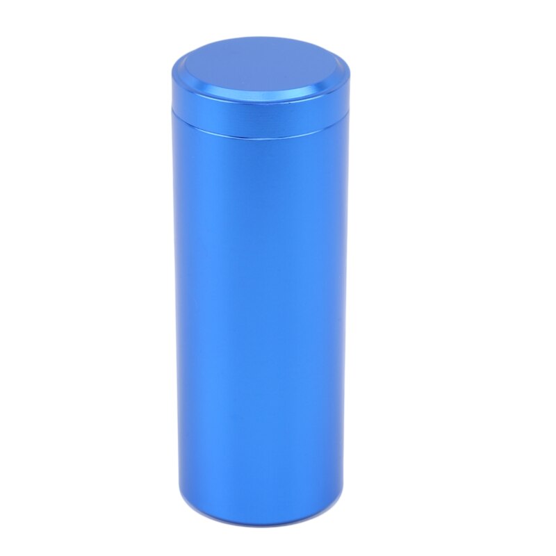 Recipiente hermético a prueba de olor, caja de aluminio Para hierbas, lata sellada jarras de té: blue